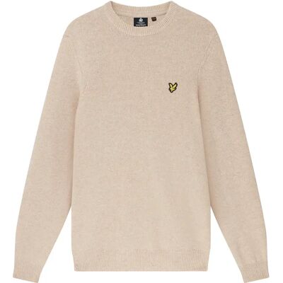 Pull col rond laine mélangée Lyle & Scott Beige S - Publicité Pull col rond laine mélangée Lyle & Scott Beige S - Publicité