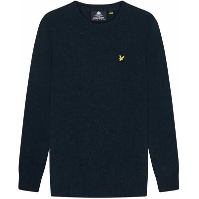 Pull col rond Lyle & Scott Lambswool Blend Bleu M - Publicité Pull col rond Lyle & Scott Lambswool Blend Bleu M - Publicité