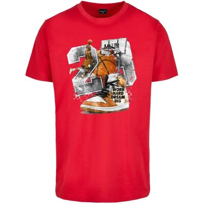 T-shirt Mister Tee Vintage Ballin Rouge S - Publicité T-shirt Mister Tee Vintage Ballin Rouge S - Publicité