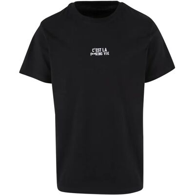 T-shirt Mister Tee C'est La F**king Vie EMB Noir M - Publicité T-shirt Mister Tee C'est La F**king Vie EMB Noir M - Publicité