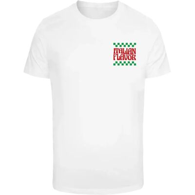 T-shirt Mister Tee Flavor Italiano Blanc XS - Publicité T-shirt Mister Tee Flavor Italiano Blanc XS - Publicité