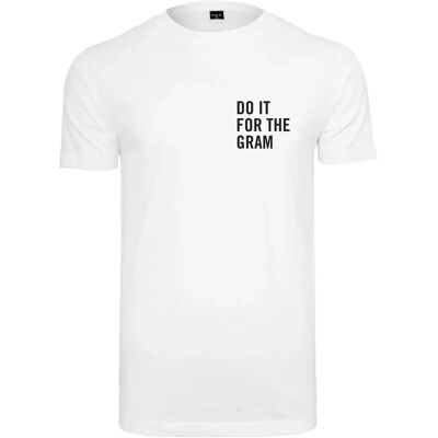 T-shirt Mister Tee do it for the gram like Blanc M - Publicité T-shirt Mister Tee do it for the gram like Blanc M - Publicité