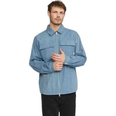 Surchemise en jeans zippée Revolution Worker Bleu S - Publicité Surchemise en jeans zippée Revolution Worker Bleu S - Publicité