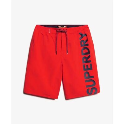 Short de surf classique Superdry Rouge S - Publicité Short de surf classique Superdry Rouge S - Publicité