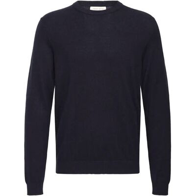 Pull col rond en cachemire Casual Friday Cfhalfdan Bleu 3XL - Publicité Pull col rond en cachemire Casual Friday Cfhalfdan Bleu 3XL - Publicité