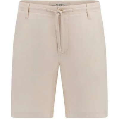 Short en lin Guess Fletcher Beige 31 - Publicité Short en lin Guess Fletcher Beige 31 - Publicité