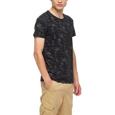 T-shirt en coton Ragwear Wanno Noir S - Publicité T-shirt en coton Ragwear Wanno Noir S - Publicité