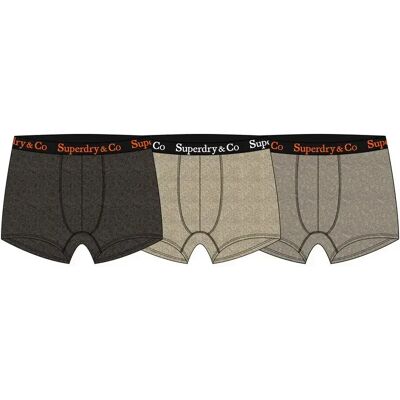 Boxer Superdry (x3) Marron L - Publicité Boxer Superdry (x3) Marron L - Publicité