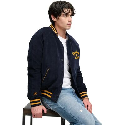 Blouson en velours côtelé Superdry Varsity Bleu L - Publicité Blouson en velours côtelé Superdry Varsity Bleu L - Publicité