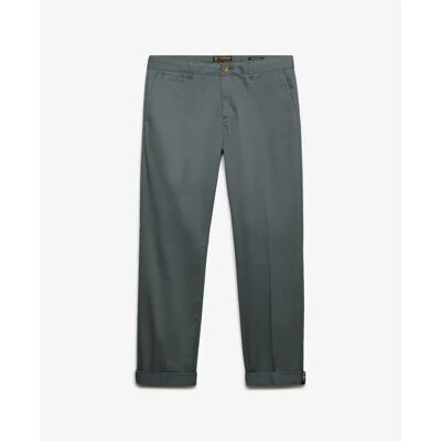 Pantalon chino Superdry Regular Premium Vert 32x32 - Publicité Pantalon chino Superdry Regular Premium Vert 32x32 - Publicité