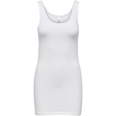 Débardeur long femme Only Live love life Blanc XL - Publicité Débardeur long femme Only Live love life Blanc XL - Publicité