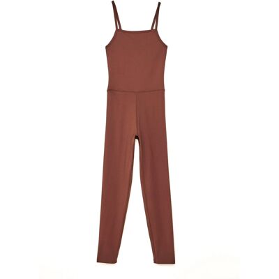 Girlfriend Collective The Unitard Marron XL - costume pantalon - Publicité Girlfriend Collective The Unitard Marron XL - costume pantalon - Publicité