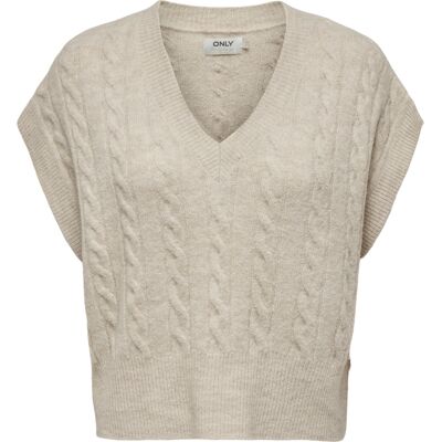 Pull sans manches femme Only Melody Blanc S - Publicité Pull sans manches femme Only Melody Blanc S - Publicité
