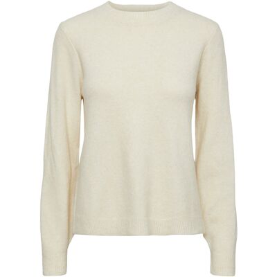 Pullover en laine à col O femme Pieces Janita Blanc S - Publicité Pullover en laine à col O femme Pieces Janita Blanc S - Publicité