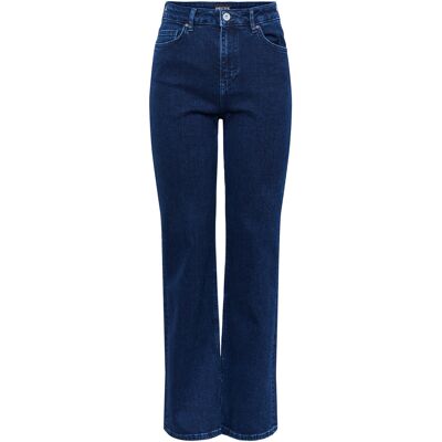 Jeans large femme Pieces Holly Bleu 29x32 - Publicité Jeans large femme Pieces Holly Bleu 29x32 - Publicité