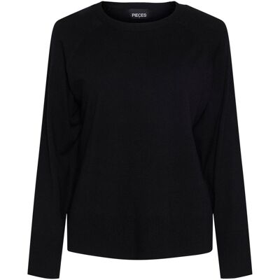 Pullover manches longues femme Pieces Sia Noos BC Noir L - Publicité Pullover manches longues femme Pieces Sia Noos BC Noir L - Publicité