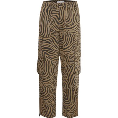 Pantalon cargo femme Pulz Jeans Zangela Marron 44 - Publicité Pantalon cargo femme Pulz Jeans Zangela Marron 44 - Publicité