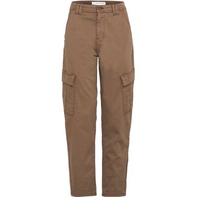 Pantalon cargo femme Pulz Jeans Bonnie Marron 44 - Publicité Pantalon cargo femme Pulz Jeans Bonnie Marron 44 - Publicité