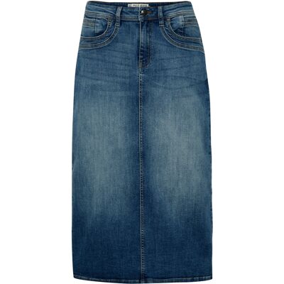 Jupe en jean femme Pulz Jeans Katja Bleu 38 - Publicité Jupe en jean femme Pulz Jeans Katja Bleu 38 - Publicité