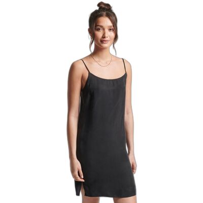 Robe courte en cupro femme Superdry Noir XS - Publicité Robe courte en cupro femme Superdry Noir XS - Publicité