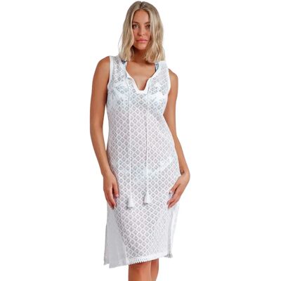 Robe basique sans manches femme Admas Blanc XL - Publicité Robe basique sans manches femme Admas Blanc XL - Publicité