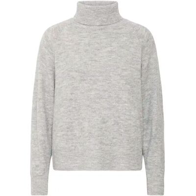 Pull col V col roulé femme b.young Monna Gris 2XL - Publicité Pull col V col roulé femme b.young Monna Gris 2XL - Publicité