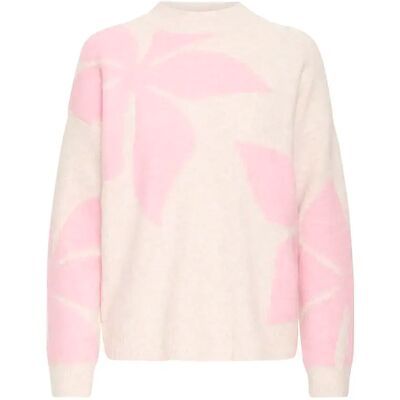 Pull femme b.young Omea Flower 3 Rose L - Publicité Pull femme b.young Omea Flower 3 Rose L - Publicité