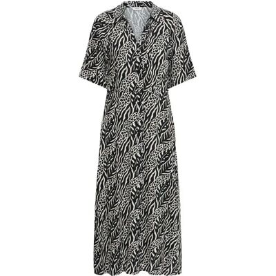 Robe chemise femme b.young BYMmjoella 6 Noir 44 - Publicité Robe chemise femme b.young BYMmjoella 6 Noir 44 - Publicité