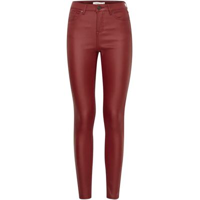 Pantalon enduit femme b.young Kiko Rouge 26 - Publicité Pantalon enduit femme b.young Kiko Rouge 26 - Publicité