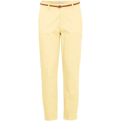 Pantalon cigarette avec ceinture femme b.young days2 Jaune 38 - Publicité Pantalon cigarette avec ceinture femme b.young days2 Jaune 38 - Publicité