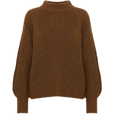 Pull col roulé femme b.young Oksana Marron S - Publicité Pull col roulé femme b.young Oksana Marron S - Publicité