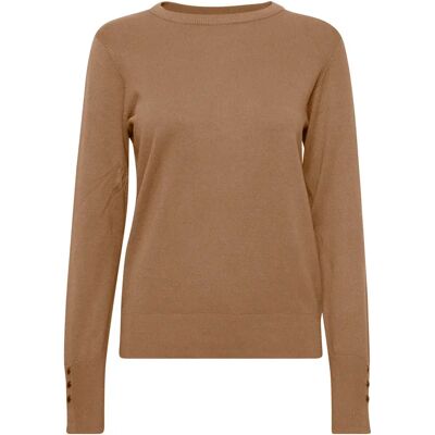 Pull manches longues femme b.young Pimba Beige S - Publicité Pull manches longues femme b.young Pimba Beige S - Publicité