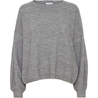 Pull courte femme b.young Omuna Gris M - Publicité Pull courte femme b.young Omuna Gris M - Publicité