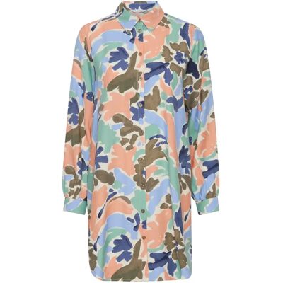Robe chemise femme b.young Ihamma Multicolore 34 - Publicité Robe chemise femme b.young Ihamma Multicolore 34 - Publicité