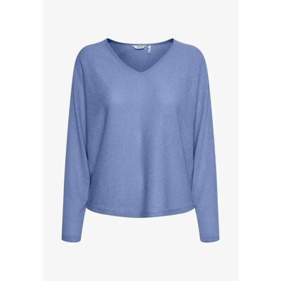 Pull col V femme b.young Morla Bleu S - Publicité Pull col V femme b.young Morla Bleu S - Publicité