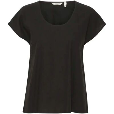 Blouse à col rond femme b.young Falakka Noir 44 - Publicité Blouse à col rond femme b.young Falakka Noir 44 - Publicité