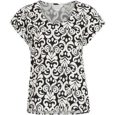Blouse à col rond femme b.young Falakka Noir 42 - Publicité Blouse à col rond femme b.young Falakka Noir 42 - Publicité