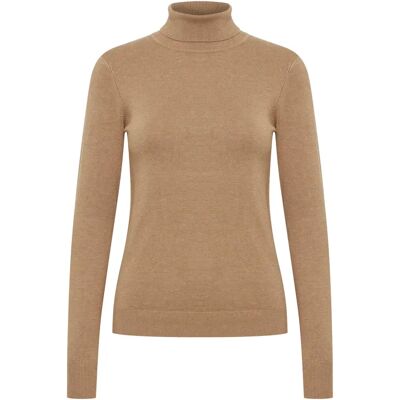Pull Col roulé femme b.young Mmorla Beige S - Publicité Pull Col roulé femme b.young Mmorla Beige S - Publicité