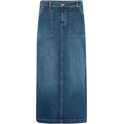 Jupe en jean taille haute femme b.young Komma Bleu 44 - Publicité Jupe en jean taille haute femme b.young Komma Bleu 44 - Publicité