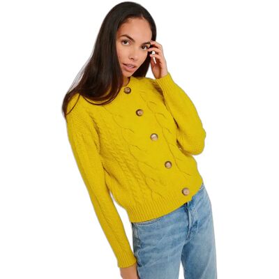 Cardigan femme Banana Moon Abby Choctaw Jaune L - Publicité Cardigan femme Banana Moon Abby Choctaw Jaune L - Publicité