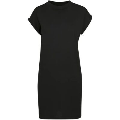 Robe manches retroussées femme Build Your Brand Noir L - Publicité Robe manches retroussées femme Build Your Brand Noir L - Publicité