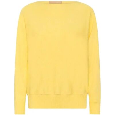 Pull chauve-souris femme CULTURE Annemarie Jaune M - Publicité Pull chauve-souris femme CULTURE Annemarie Jaune M - Publicité