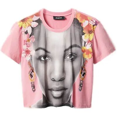 T-shirt femme Desigual Face Rose XL - Publicité T-shirt femme Desigual Face Rose XL - Publicité
