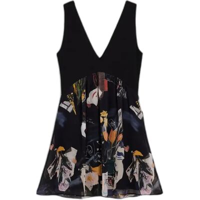 Robe femme Desigual Collage Noir S - Publicité Robe femme Desigual Collage Noir S - Publicité