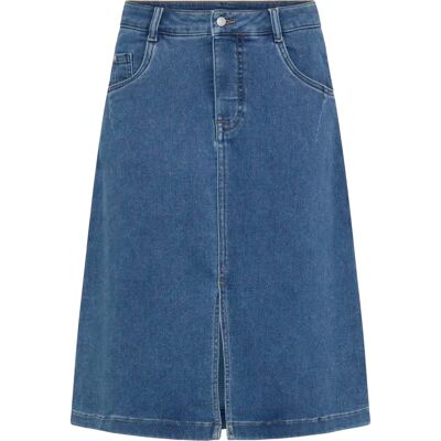 Jupe en jean femme fransa F FRVilja Bleu 44 - Publicité Jupe en jean femme fransa F FRVilja Bleu 44 - Publicité