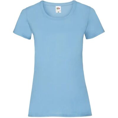 T-shirt femme Fruit of the Loom Valueweight Bleu XL - Publicité T-shirt femme Fruit of the Loom Valueweight Bleu XL - Publicité