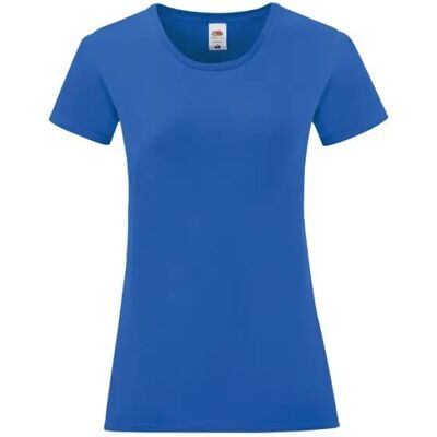 T-shirt femme Fruit of the Loom Iconic 150 T Bleu XL - Publicité T-shirt femme Fruit of the Loom Iconic 150 T Bleu XL - Publicité