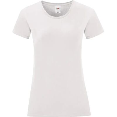 T-shirt femme Fruit of the Loom Iconic 150 Blanc XL - Publicité T-shirt femme Fruit of the Loom Iconic 150 Blanc XL - Publicité