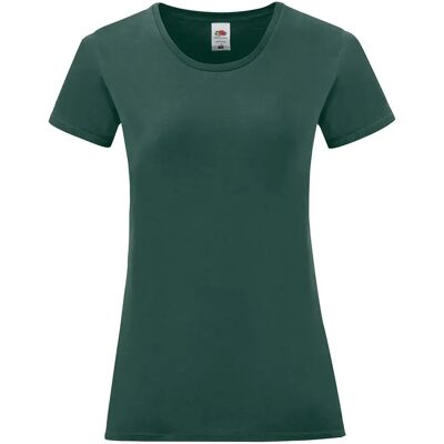 T-shirt femme Fruit of the Loom Iconic 150 Vert XL - Publicité T-shirt femme Fruit of the Loom Iconic 150 Vert XL - Publicité