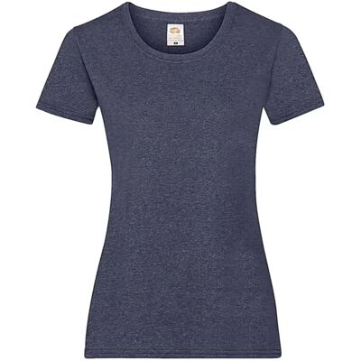 T-shirt femme Fruit of the Loom Valueweight Bleu XL - Publicité T-shirt femme Fruit of the Loom Valueweight Bleu XL - Publicité